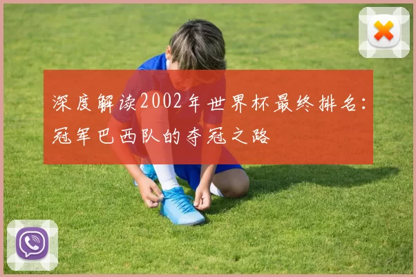 深度解读2002年世界杯最终排名:冠军巴西队的夺冠之路